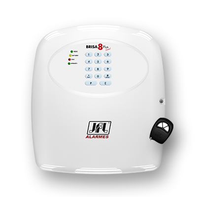 Detalhes do produto Centrais de alarme convencional - JFL Brisa-8 Plus Sinal