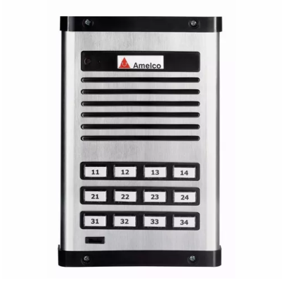 Detalhes do produto Porteiro Eletrônico Coletivo Amelco 12 Pontos Unidade Externa - AMELCO