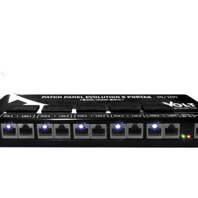 Detalhes do produto PATCH PANEL 05 PORTAS EVOLUTION 12V VOLT