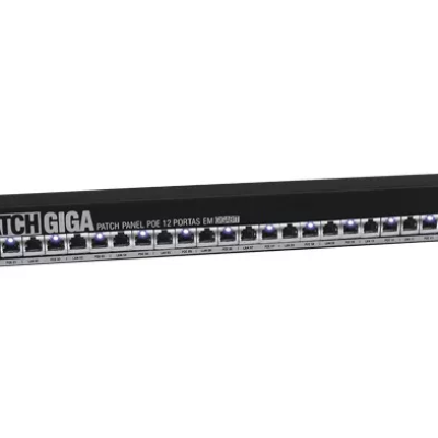 Detalhes do produto PATCH PANEL GIGABIT - 12 PORTAS