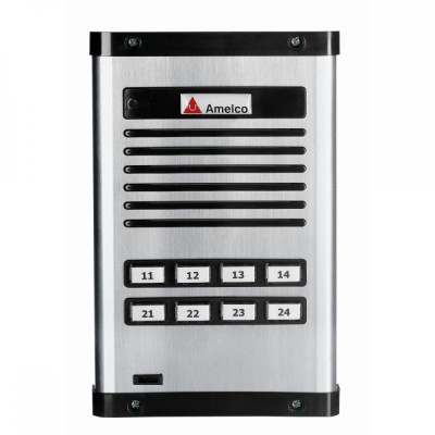 Detalhes do produto Porteiro Eletrônico Coletivo Amelco 08 Pontos Unidade Externa - Amelco