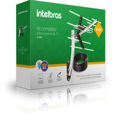 Detalhes do produto Kit antena externa de TV AE 5010 - Intelbras