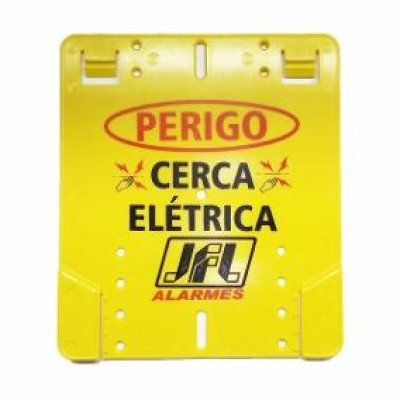 Detalhes do produto Placa de Advertência Cerca Elétrica JFL