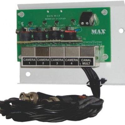 Detalhes do produto Organizador Junior Mult RJ45 Módulo 4 Canais - Max Eletron